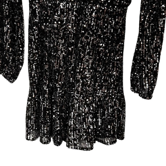 EVERNEW Raquel Sequin Tiered Skater Dress - Picture 5 of 13